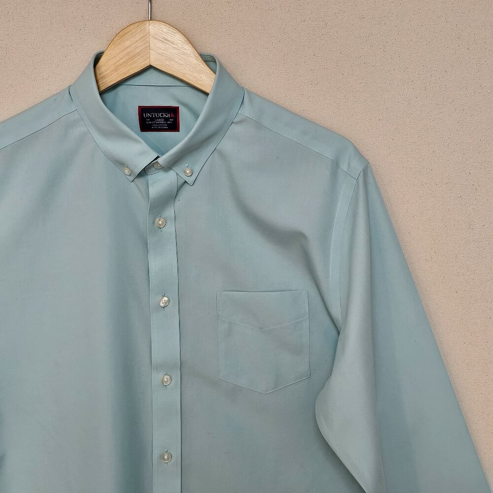 UNTUCKit Slim Fit Wrinkle Free Button Down L